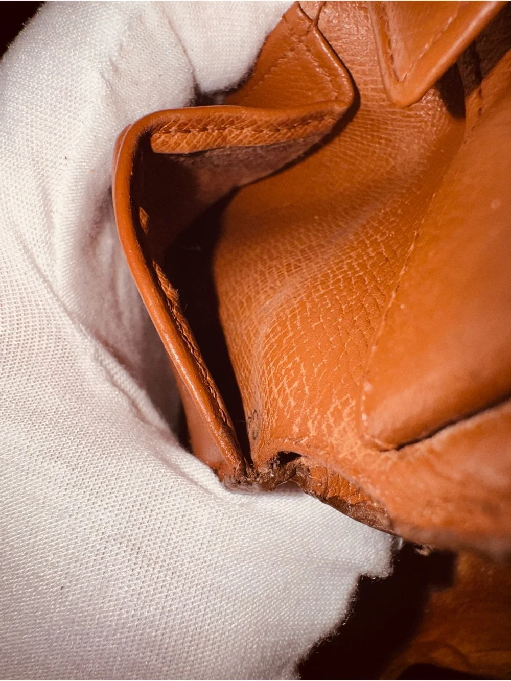men’s monogram, canvas, leather, wallet, bifold vintage 1994 Spain